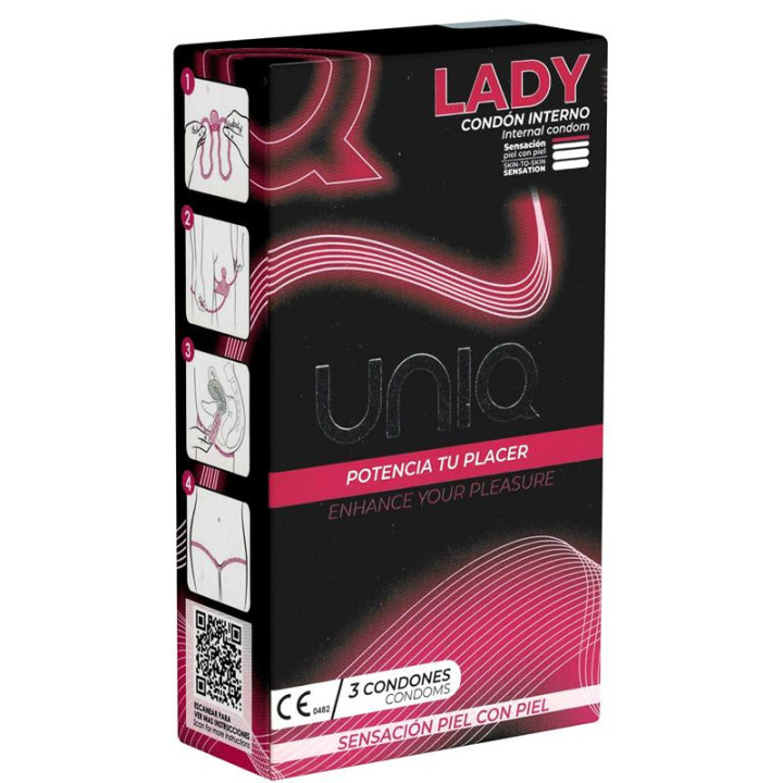 Préservatifs Féminins sans Latex 3 Unités Lady Female