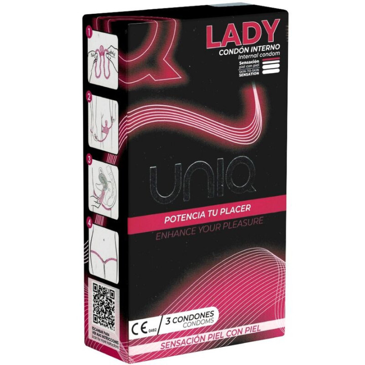 Préservatifs Féminins sans Latex 3 Unités Lady Female