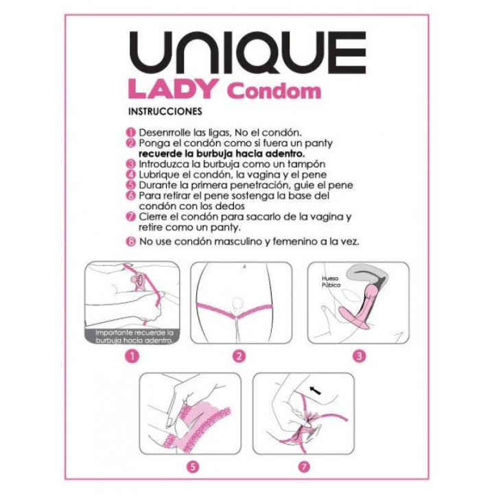 Préservatifs Féminins sans Latex 3 Unités Lady Female