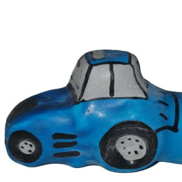 CONDOMERIE - PRÉSERVATIFS FANTAISIE PEINTS À LA MAIN TRACTEUR BLEU XL
