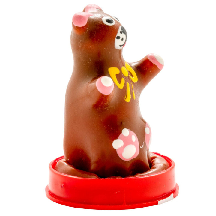 CONDOMERIE - PRÉSERVATIFS FANTAISIE PEINTS À LA MAIN OURS EN PELUCHE