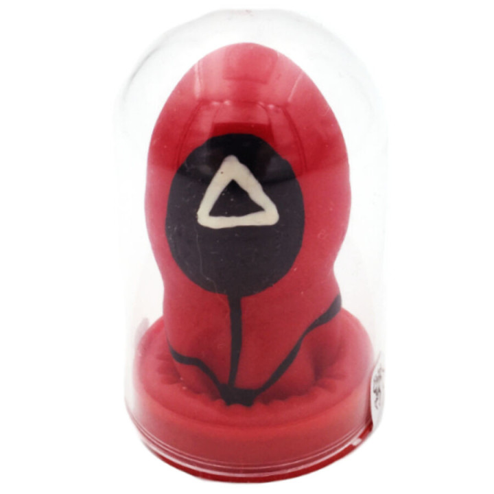 CONDOMERIE - TRIANGLE DE PRÉSERVATIFS FANTAISIES PEINTS À LA MAIN