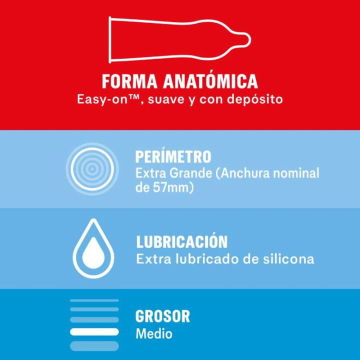 Préservatifs Sensitivo XL 10 ud