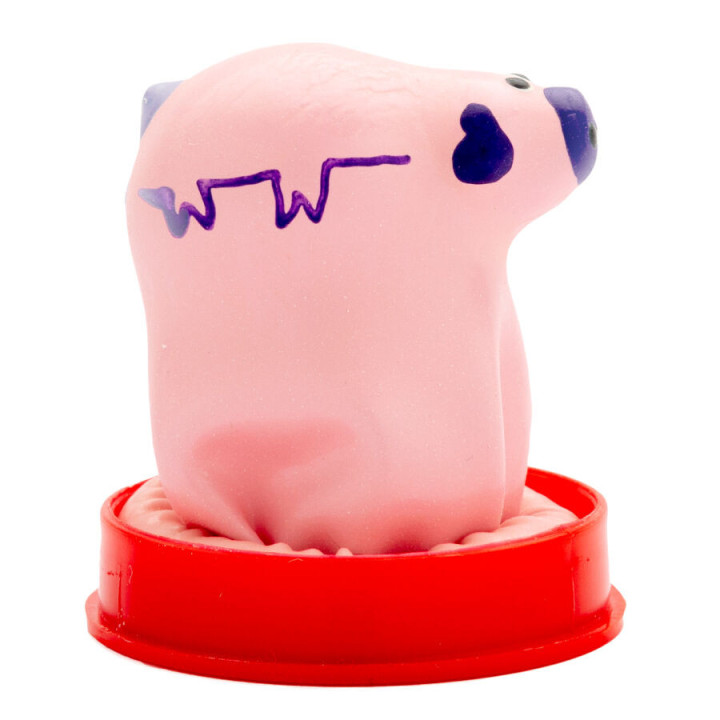 CONDOMERIE - PRÉSERVATIFS FANTAISIE PEINTS À LA MAIN PETIT COCHON