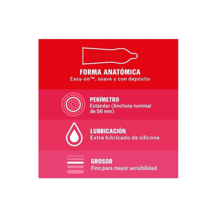 DUREX - PRÉSERVATIFS SENSITIVE 3 UNITÉS