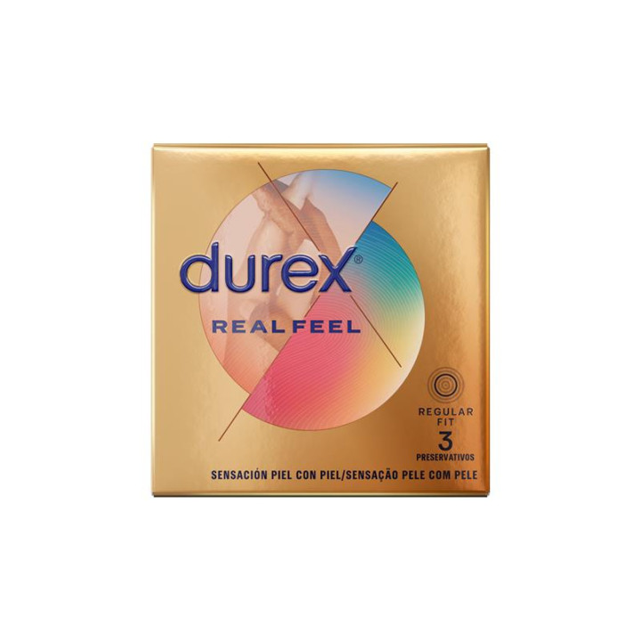 DUREX - PRÉSERVATIFS REAL FEEL 3 UNITÉS