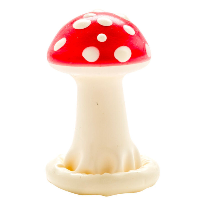 CONDOMERIE - PRÉSERVATIFS FANTAISIE PEINTS À LA MAIN MODÈLE CHAMPIGNON 1