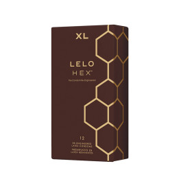 Lelo Hex, 12 préservatifs XL en latex lubrifiés