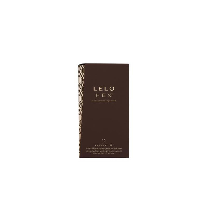 Lelo Hex, 12 préservatifs XL en latex lubrifiés