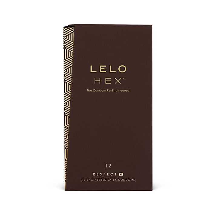 Lelo Hex, 12 préservatifs XL en latex lubrifiés