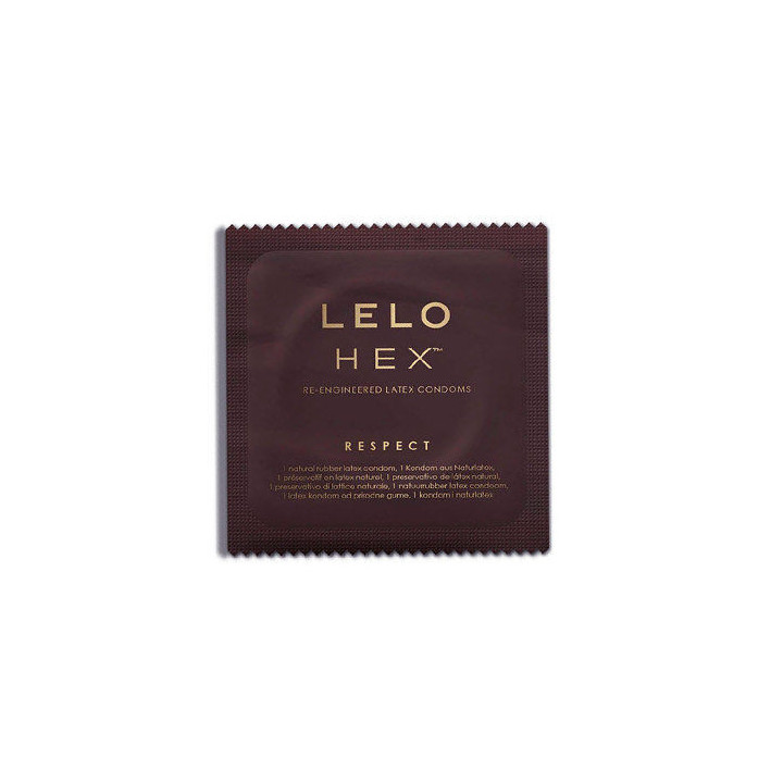 Lelo Hex, 12 préservatifs XL en latex lubrifiés