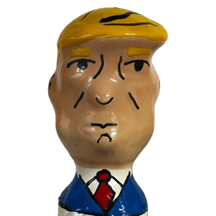 CONDOMERIE - PRÉSERVATIFS FANTAISIE PEINTS À LA MAIN GRUMPY TRUMP XL
