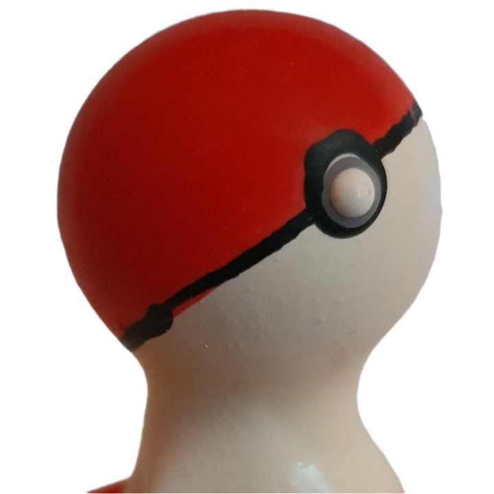 CONDOMERIE - PRÉSERVATIFS FANTAISIE PEINTS À LA MAIN POKEBALL ROUGE-BLANC