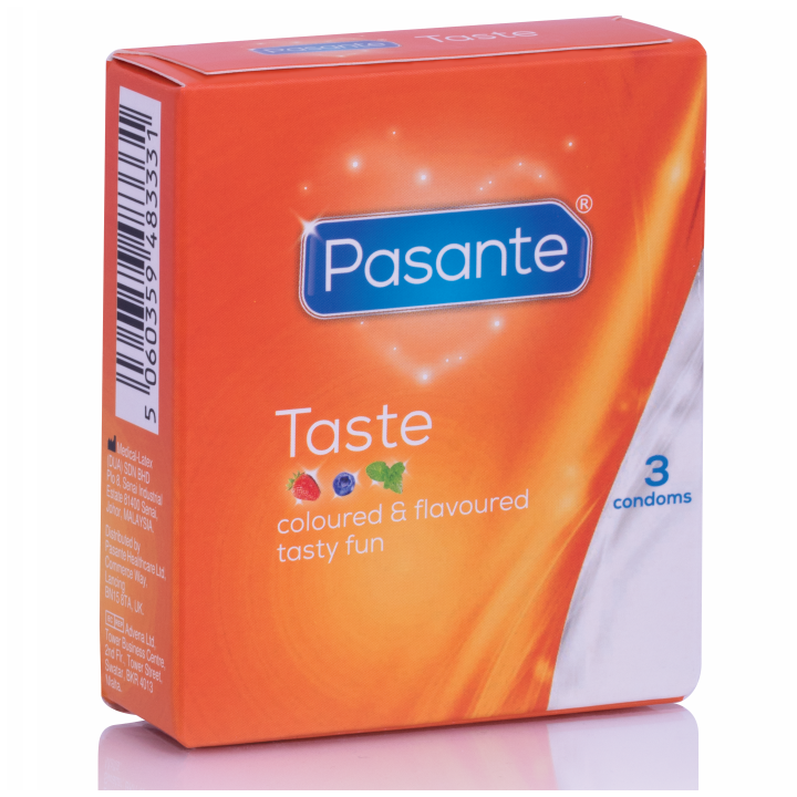 Boîte de 3 préservatifs en latex aromatisés
