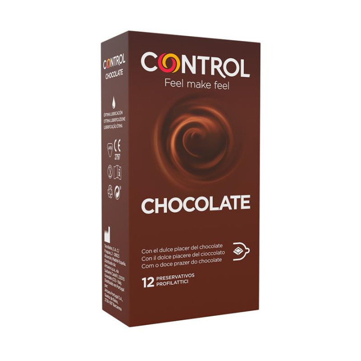 CONTROL - ADAPTA PRÉSERVATIFS CHOCOLAT 12 UNITÉS