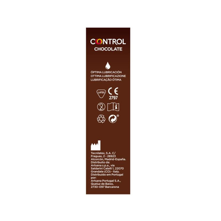 CONTROL - ADAPTA PRÉSERVATIFS CHOCOLAT 12 UNITÉS