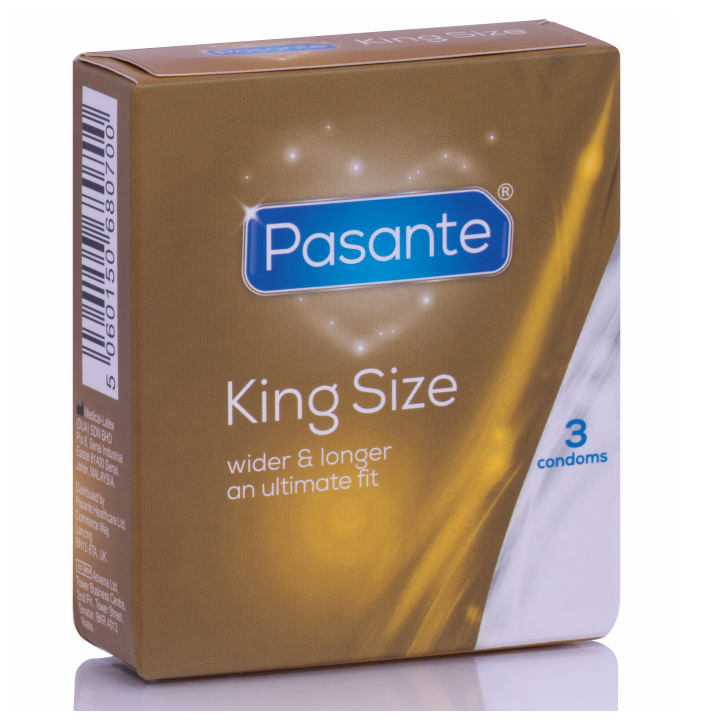 Boîte de 3 préservatifs en latex King Size
