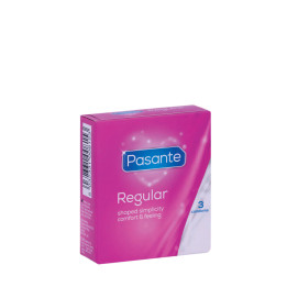 Boîte de 3 préservatifs en latex Regular