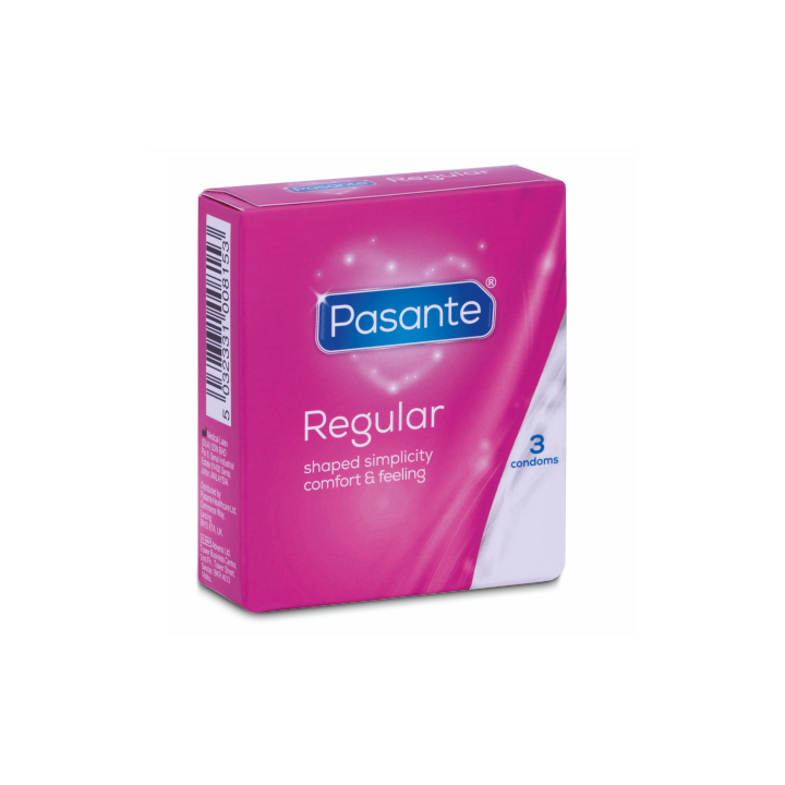 Boîte de 3 préservatifs en latex Regular