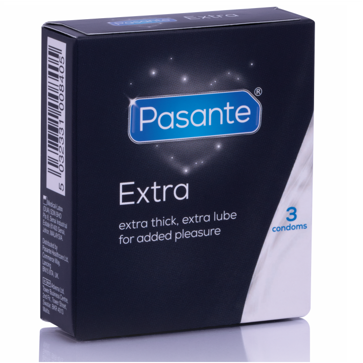 Boîte de 3 préservatifs en latex Extra