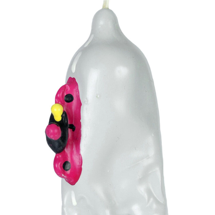 CONDOMERIE - PRÉSERVATIFS FANTAISIE PEINTS À LA MAIN MOTO XL