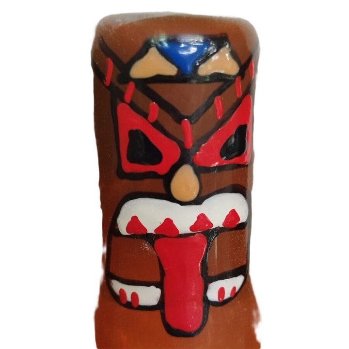 CONDOMERIE - PRÉSERVATIFS FANTAISIE PEINTS À LA MAIN TIKI TOTEM-01