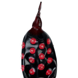 CONDOMERIE - PRÉSERVATIFS FANTAISIE PEINTS À LA MAIN NOIR FAKIR XL