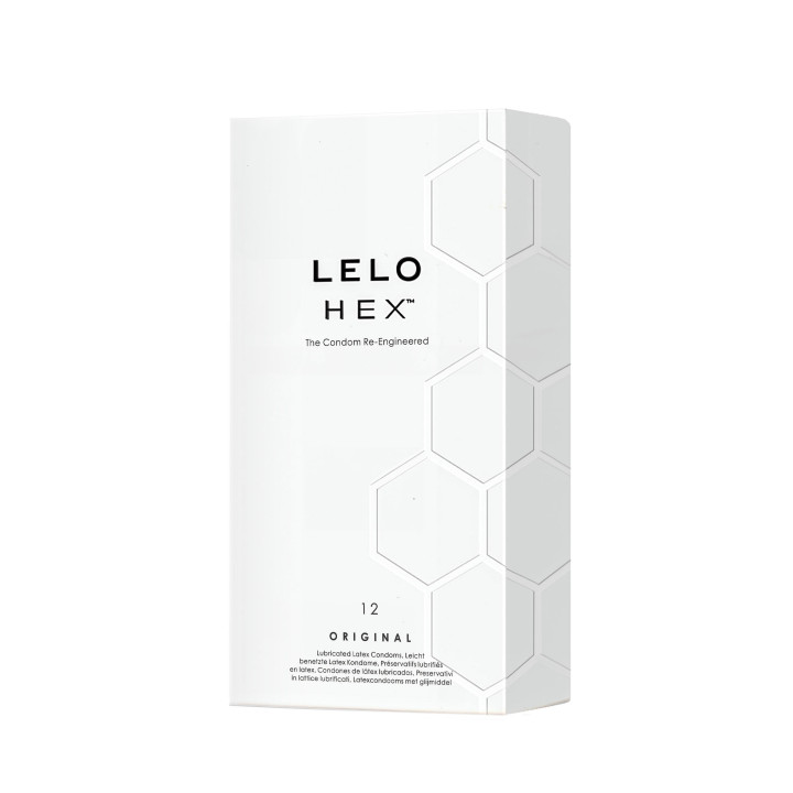 Lelo Hex, 12 préservatifs en latex lubrifiés