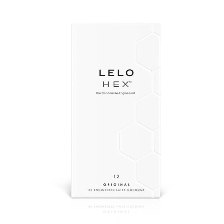 Lelo Hex, 12 préservatifs en latex lubrifiés
