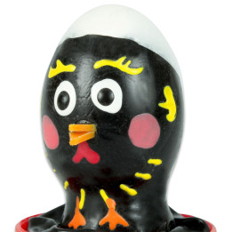 CONDOMERIE - PRÉSERVATIFS FANTAISIE PEINTS À LA MAIN POULET NOIR