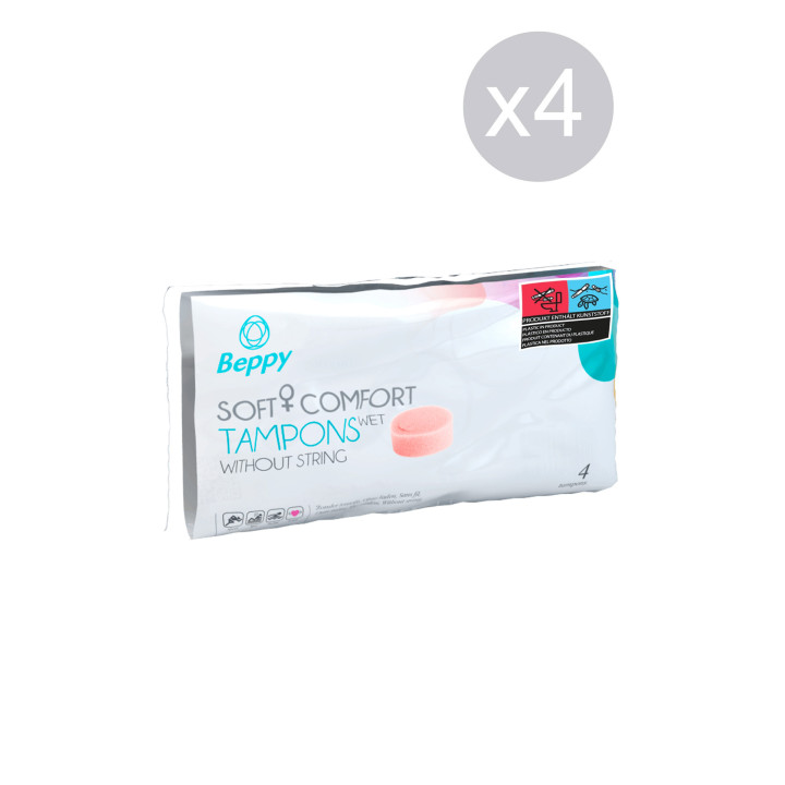 SOFT COMFORT TAMPONS WET X4