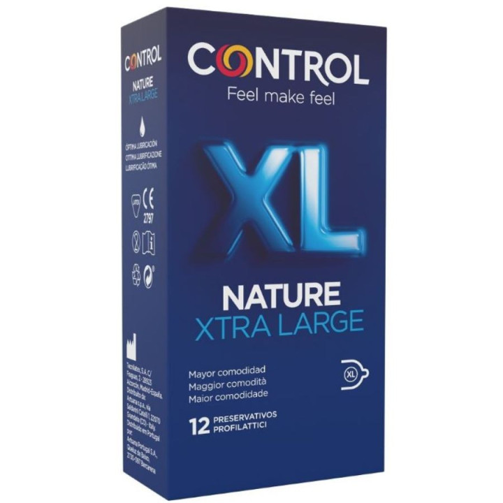 CONTROL - ADAPTA NATURE XL CONDOMS 12 UNITÉS