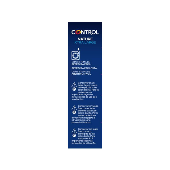 CONTROL - ADAPTA NATURE XL CONDOMS 12 UNITÉS