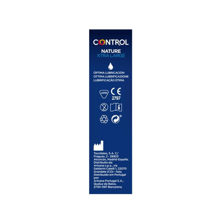 CONTROL - ADAPTA NATURE XL CONDOMS 12 UNITÉS