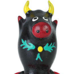 CONDOMERIE - PRÉSERVATIFS FANTAISIE PEINTS À LA MAIN TAUREAU NOIR MODÈLE 1