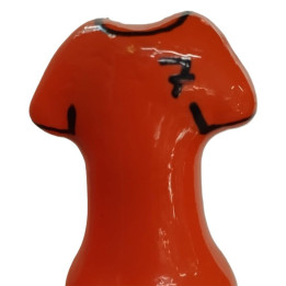 CONDOMERIE - PRÉSERVATIFS FANTAISIE PEINTS À LA MAIN T-SHIRT ORANGE