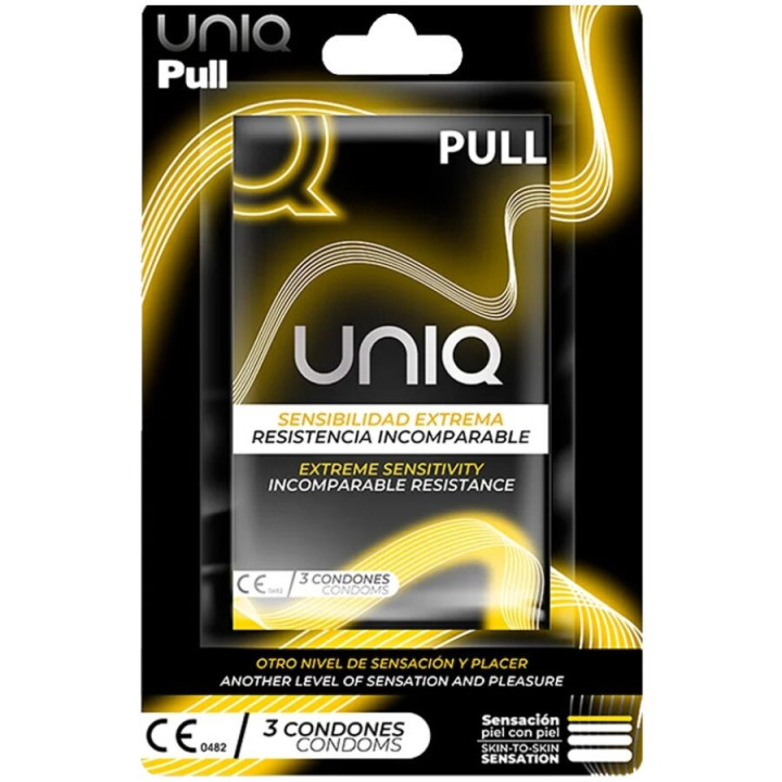 Préservatifs avec Bandes Pull Condoms Sans Latex 3 pcs