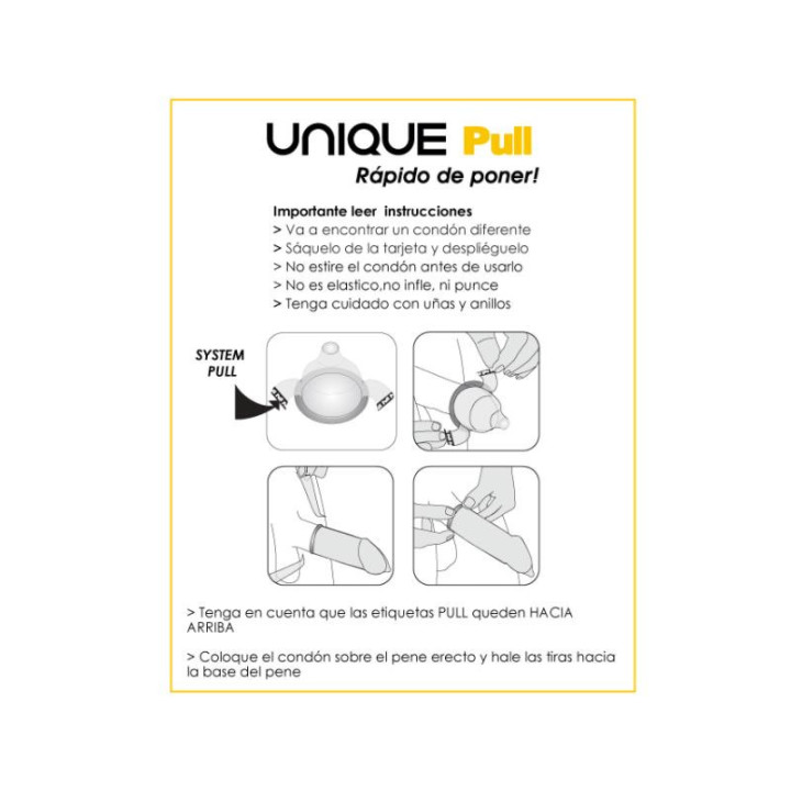 Préservatifs avec Bandes Pull Condoms Sans Latex 3 pcs