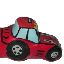 CONDOMERIE - PRÉSERVATIFS FANTAISIE PEINTS À LA MAIN TRACTEUR ROUGE XL