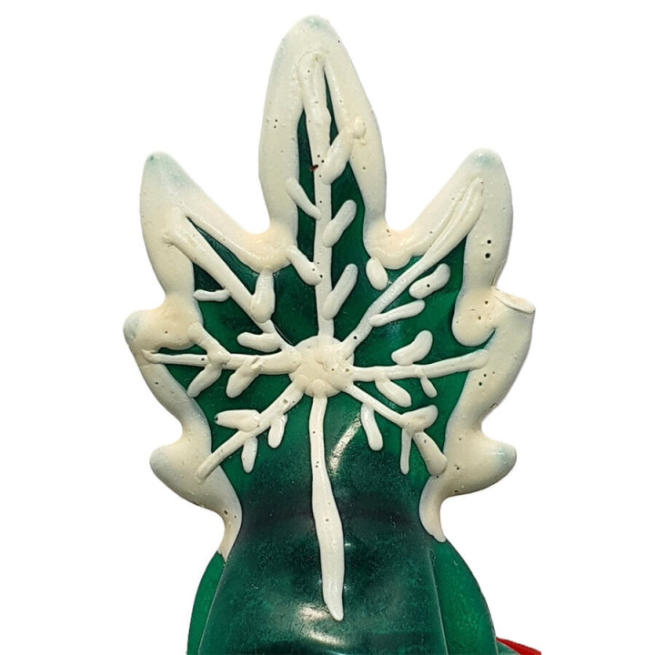 CONDOMERIE - PRÉSERVATIFS FANTAISIE PEINTS À LA MAIN CANNABIS MODÈLE 2