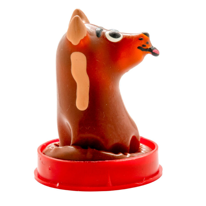 CONDOMERIE - PRÉSERVATIFS FANTAISIE PEINTS À LA MAIN EN FORME DE CHIEN