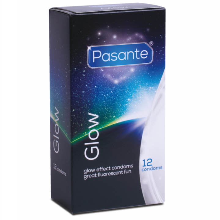 Boîte de 12 préservatifs phosphorescents Glow