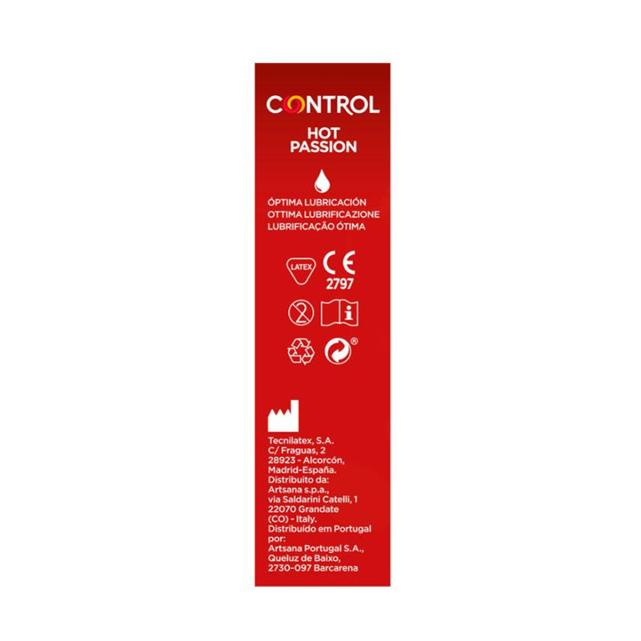 CONTROL - EFFET RÉCHAUFFANT HOT PASSION 10 UNITÉS