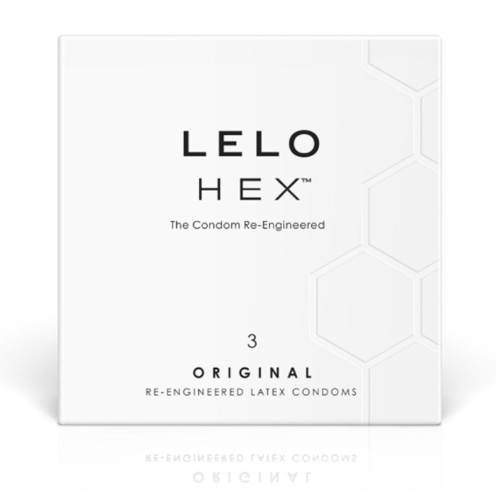 Boîte de 3 préservatifs en latex HEX original
