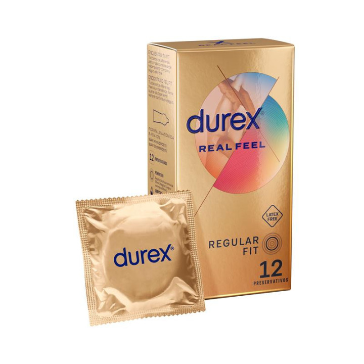 DUREX - PRÉSERVATIFS REAL FEEL SANS LATEX 12 UNITÉS