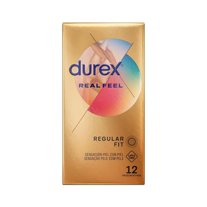 DUREX - PRÉSERVATIFS REAL FEEL SANS LATEX 12 UNITÉS
